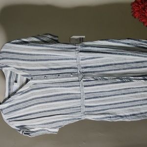 NWT time and Tru striped dress with pockets  size 8-10
